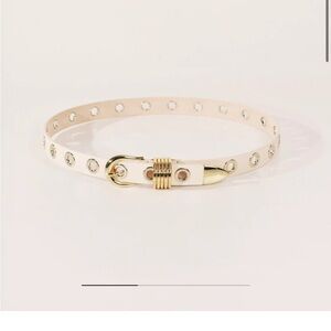 Chic Cream silver and Gold Women's Belt